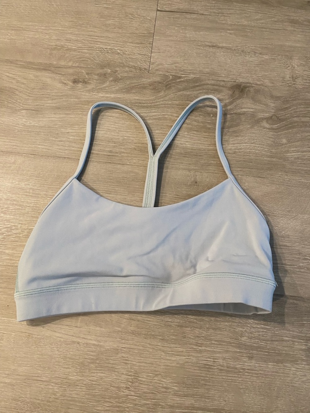 Lululemon Nulu Flow Y Bra - Size 6 Light Blue